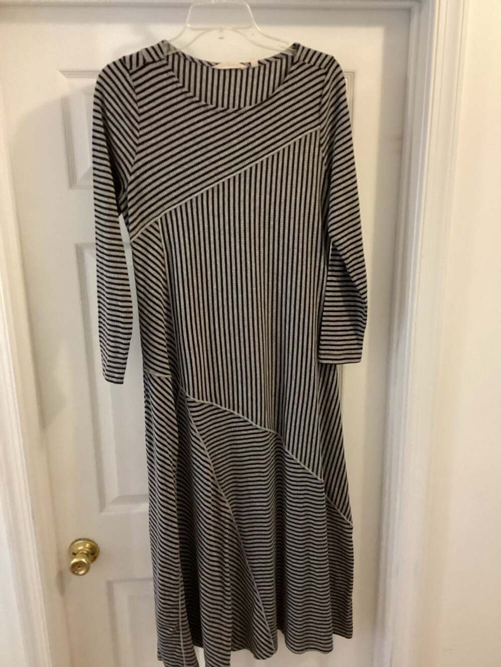 Soft Surroundings Ryley Mixed Stripe Knit Maxi Dress